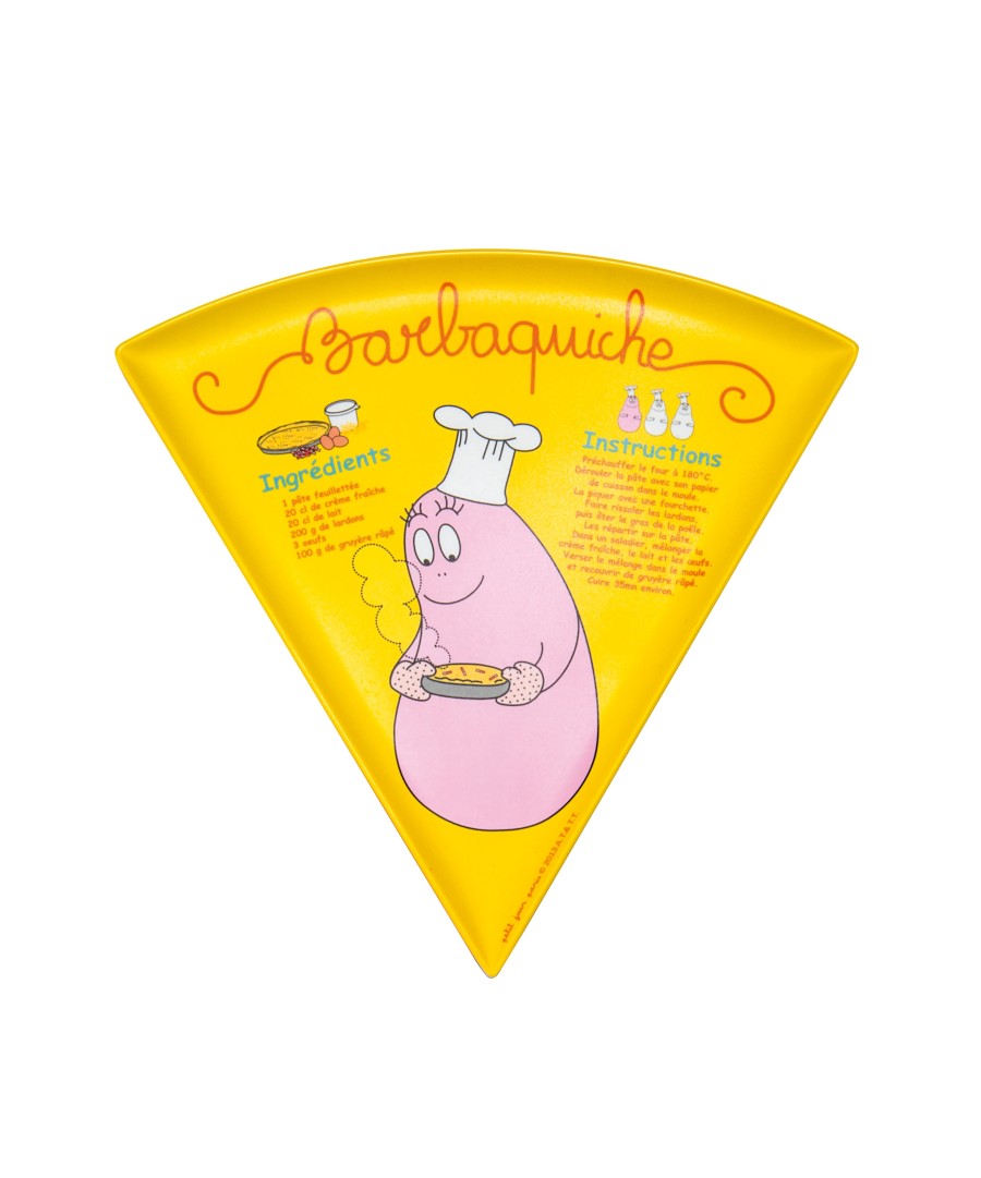 ASSIETTE EN FORME BARBAPAPA BARBAQUICHE