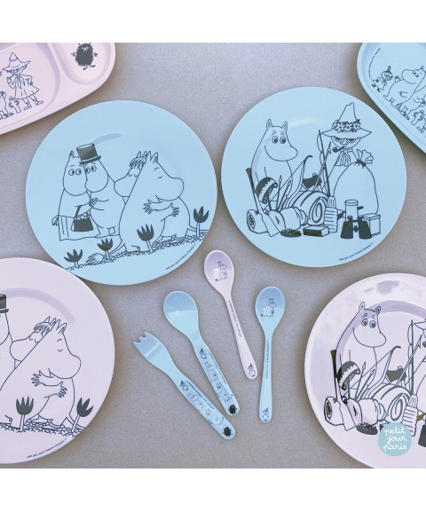 ASSIETTE BÉBÉ MOOMIN BLEU Ø18 cm