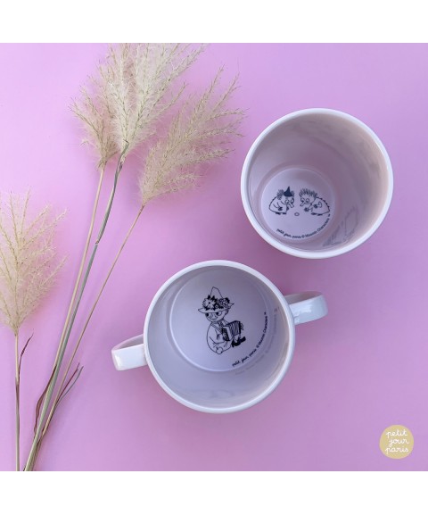 LEARNING CUP WITH ANTI-SLIP BASE MOOMIN PINK