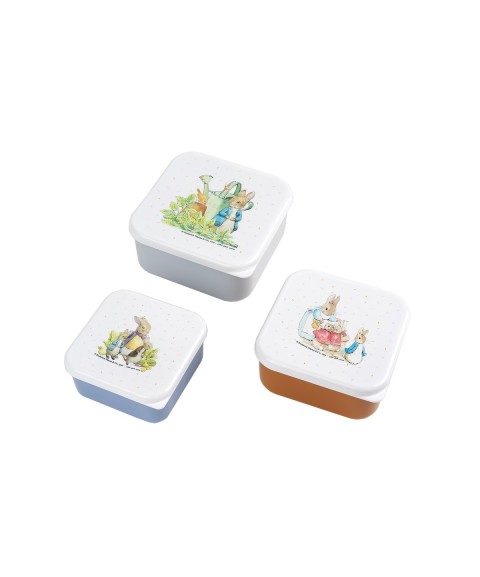 SET OF 3 LUNCH BOXES PETER RABBIT