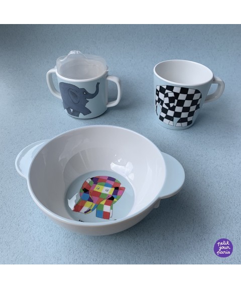 LEARNING CUP WITH ANTI-SLIP BASE ELMER 