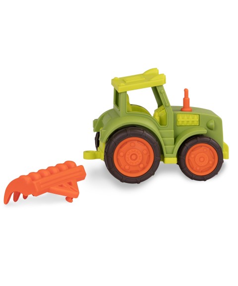 TRACTEUR VERT AVEC HERSE - TRACTOR WITH RAKE GREEN