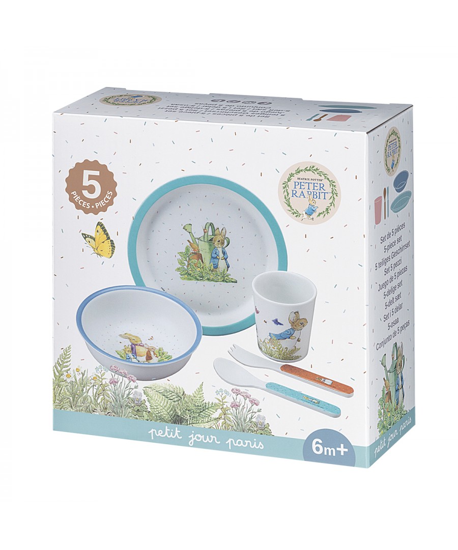 5-PIECE GIFT BOX PETER RABBIT BLUE