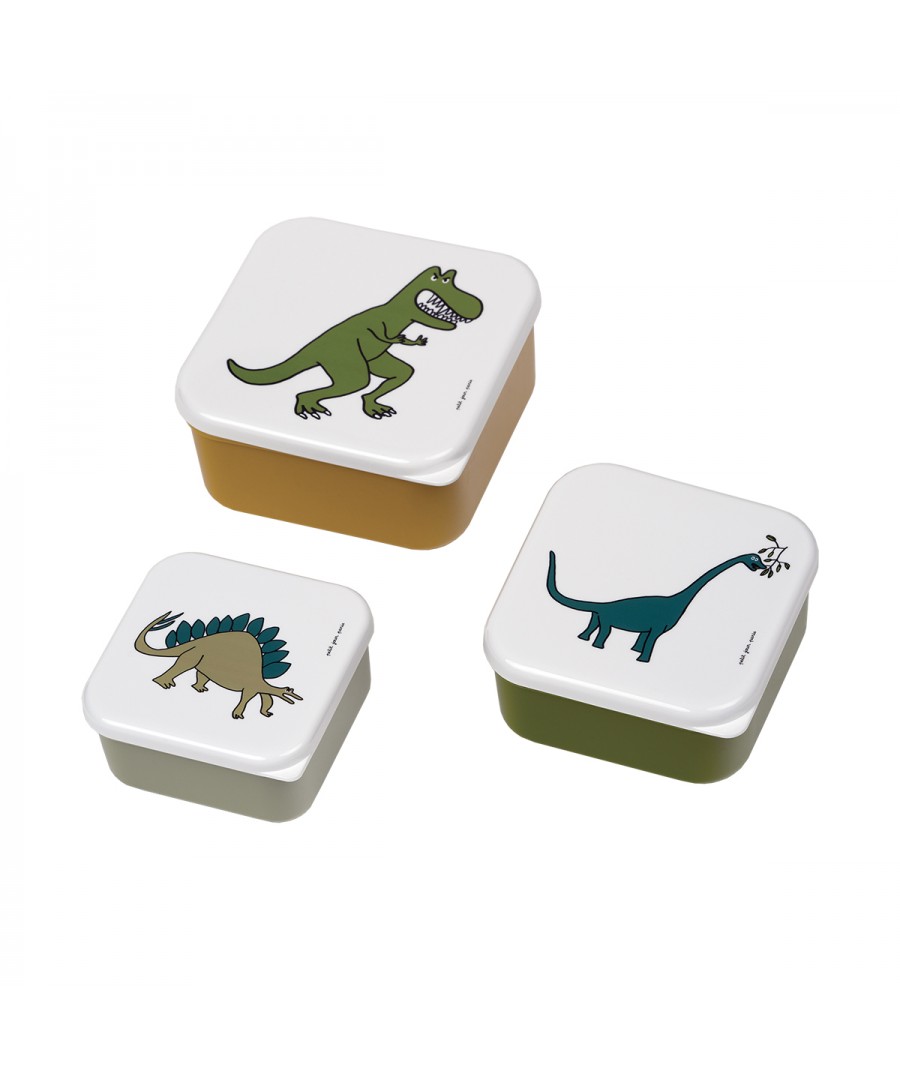 SET DE 3 LUNCH BOX LES DINOSAURES