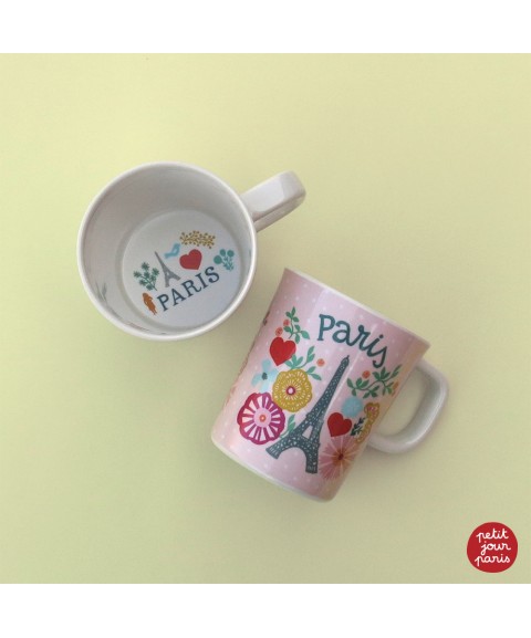 MUG TOUR EIFFEL ROSE LE PARIS D'ÉMILIE