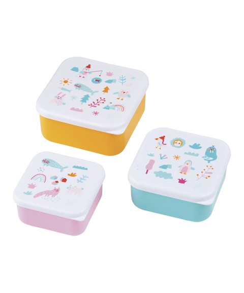 SET OF 3 LUNCH BOXES THE PACK ICE