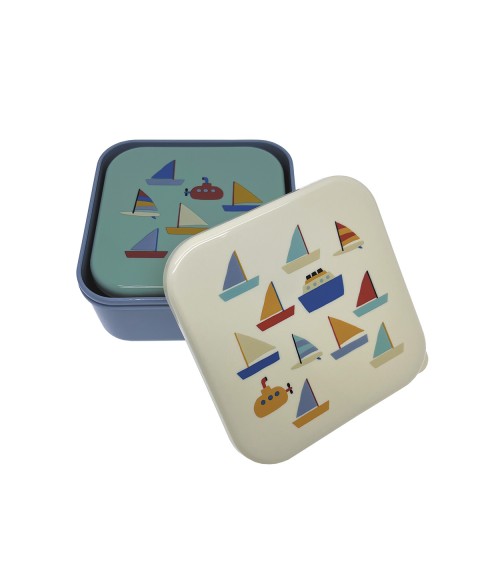 SET OF 3 LUNCH BOXES LES BATEAUX