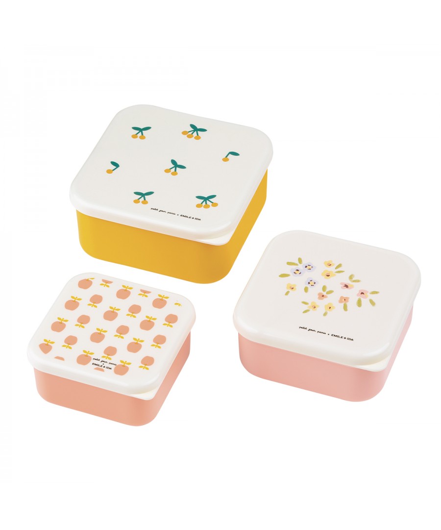 SET OF 3 LUNCH BOXES ÉMILE & IDA