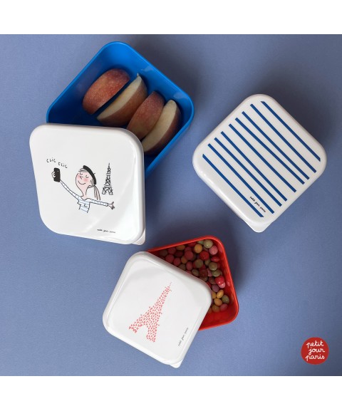 SET DE 3 LUNCH BOX PARIS