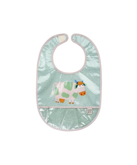 COATED COTTON BIB GREEN LA...