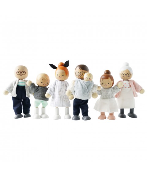 DOLLS HOUSE FAMILY - 7 PIECE