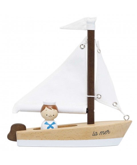 WOODEN SAILING BOAT & CAPTAIN