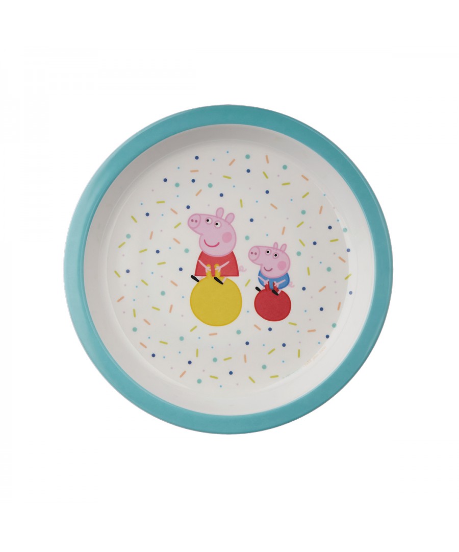 BABY PLATE PEPPA PIG BLUE