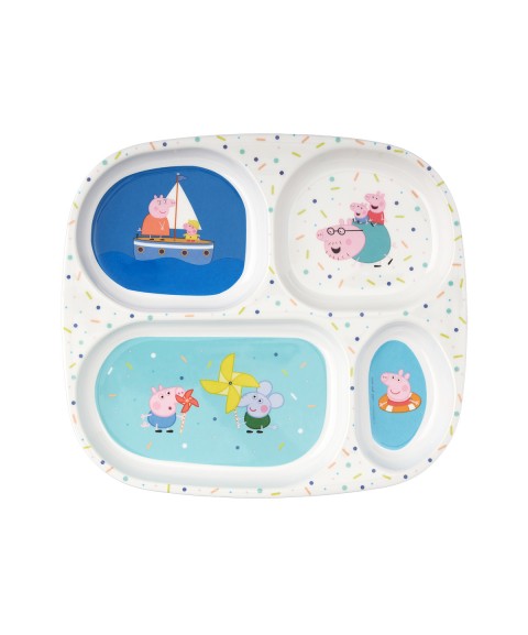 4-COMPARTMENT SERVING TRAY PEPPA PIG