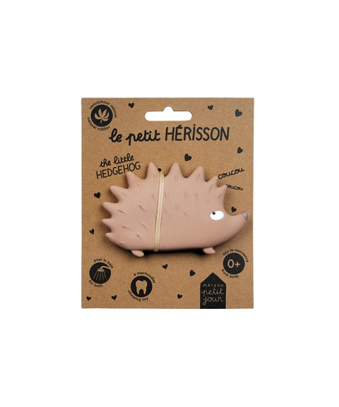 NATURAL RUBBER BATH TOY HEDGEHOG
