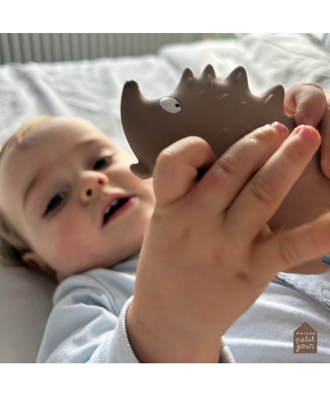 NATURAL RUBBER BATH TOY HEDGEHOG