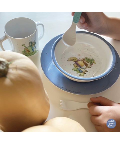 DESSERT PLATE PETER RABBIT BLUE