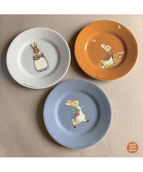 DESSERT PLATE PETER RABBIT BLUE