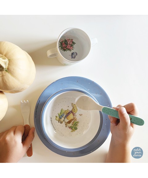 DESSERT PLATE PETER RABBIT BLUE