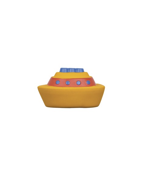 NATURAL RUBBER BATH TOY BOAT